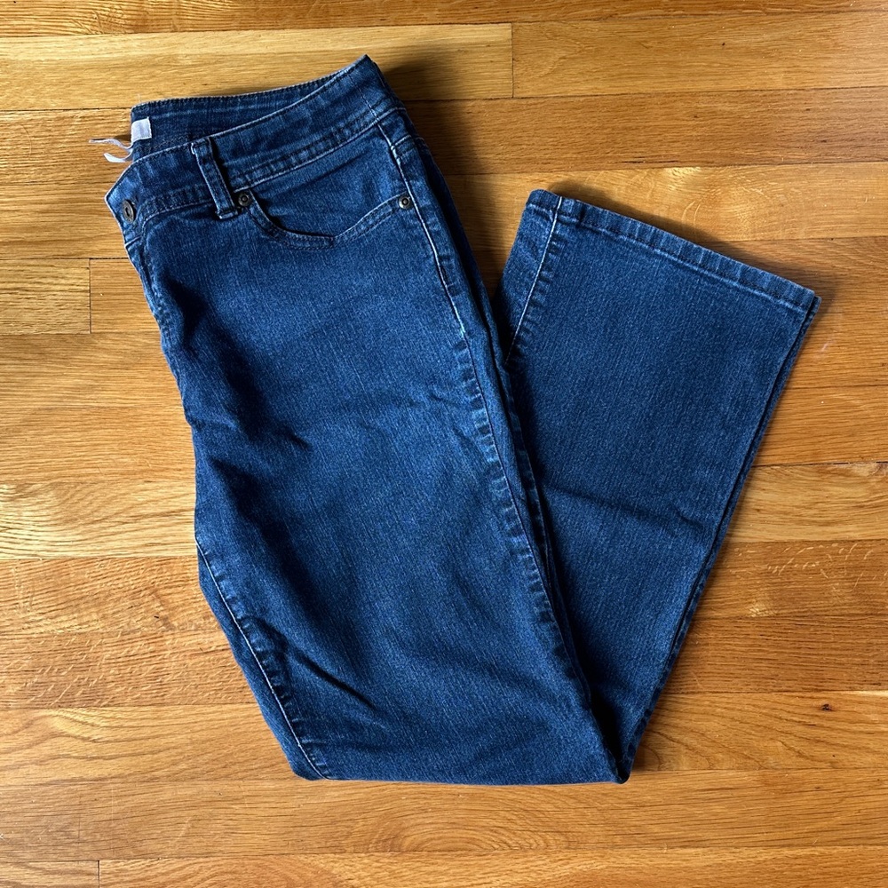 Chico's Dark Blue Boot Cut Jeans